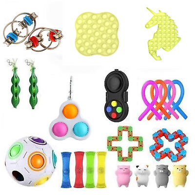#ad Sensory Fidget Toys Set Stress Relief Toys Kit Carnival Prizes $11.33