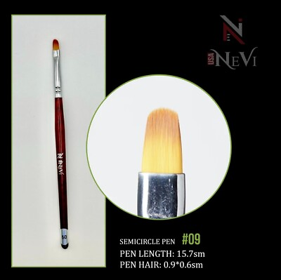 #ad 3pcs Nail Art Brushes Set NeVi USA SEMICIRCLE PEN 3pcs Nail Art #9 $9.99