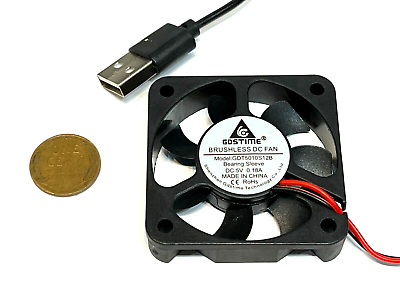 #ad 1 Piece USB connector 5010 5V fan 50mm 10mm 5cm Cooling Gdstime C13 $9.85