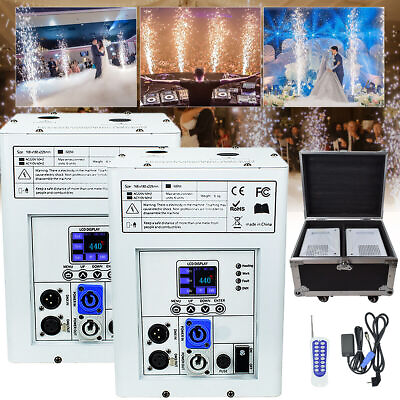 #ad 2x White 750W Large Cold Spark Machine Stage Effect DMX Firework Party Wedding $642.59