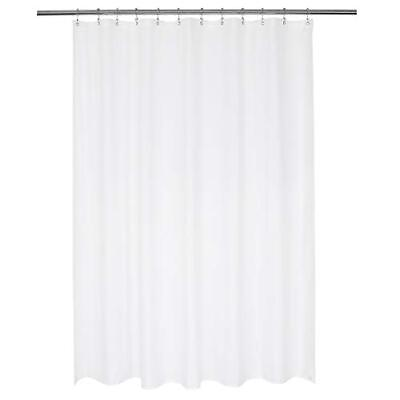 #ad Nylon Hotel Shower Curtain Or Liner Machine Washable Water Resistant White 72 X $23.62