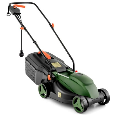 #ad 12 AMP 13.5quot; Corded Electric Grass Corded Lawn Mower Adjustable Collection Box $118.97