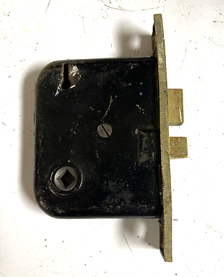 #ad Vintage Antique Mortise Lock Door Hardware Salvage Deadbolt Reclaimed old # $22.50