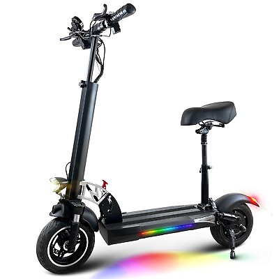 #ad Electric Scooter Adults with Seat 800W Commuting Fold up to 31 Mile 28 MPH 10quot; $522.49