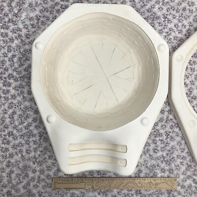 #ad Wicker Basket Planter Ceramic Mold Dona#x27;s 901 Woven Basket EXCELLENT 10x4 $47.45