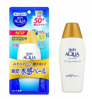 #ad Rohto Skin AQUA UV Super Moisture Gel Sunscreen SPF50 PA 110g $17.97