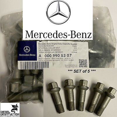 #ad #ad 5PCS OEM# 000 990 53 07 Genuine Mercedes Benz Wheel Bolts Made in Germany $14.99
