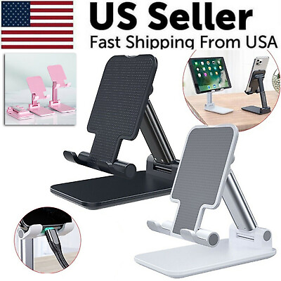 #ad Adjustable Cell Phone Tablet Stand Desktop Holder Mount Mobile Phone iPad iPhone $6.79