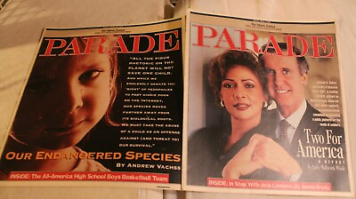 #ad Parade Newspaper Lot of 2 March and April 1998 Vintage $6.79