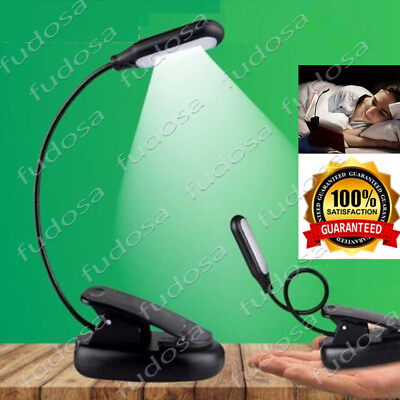 #ad Flexible Clip On LED Light Lamp USB Rechargeable for Book Reading Tablet Laptop $8.59