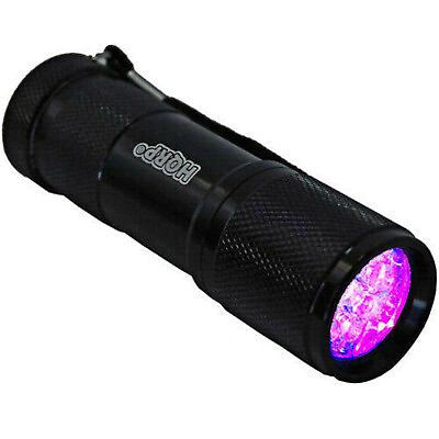 #ad HQRP UV LED Ultra Violet Black Light Torch Lamp Check Currency Bill Urine $11.95