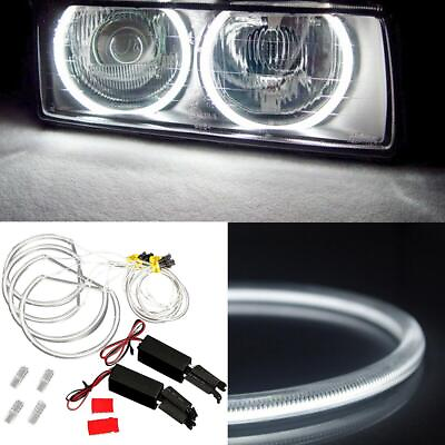 #ad 4pc LED Angel Eyes Halo Lamp Ring Car Headlight for Bmw E36 E38 E39 E46· $25.99