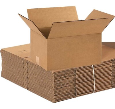 #ad 25 10 x 6 x 6 Shipping Boxes Packing Moving Carton Cardboard Mailing Box Case $19.99