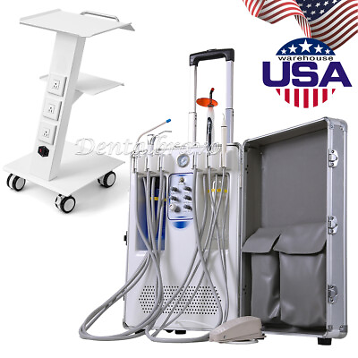 #ad Mobile Dental Delivery Unit Cart Suction Compressor 4Hole Medical Tool Cart $1055.12
