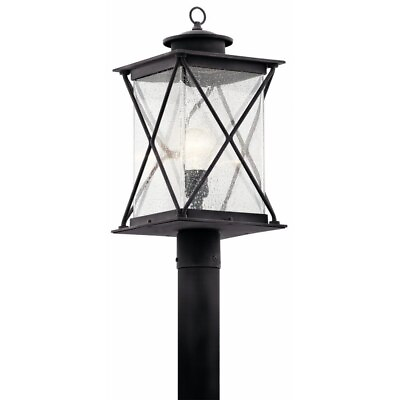 #ad 1 light X Large Outdoor Post Lantern with Lodge Country Rustic $245.95