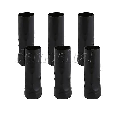 #ad 6Pieces 25mm Did Black Chandelier Light Cover Candle Socket Cover Sleeve $12.30