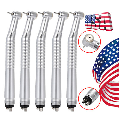 #ad 1 5pcs Dental Standard Wrench Type Fast High Speed Turbine Handpiece 4 Holes USA $97.13