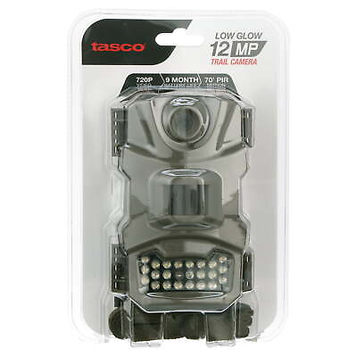#ad Tasco 12MP Trail Camera with Low Glow Infrared Flash 720p Vide PIR Motion Sensor $29.99