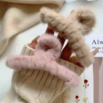 #ad 7 1 PCS Cute Plush Hair Clip Faux Fur Hair Claws Clamps Autumn Winter Hairpins F $14.15