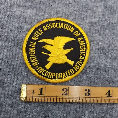 #ad Vintage National Rifle Association Of America Patch Black Gold $5.00