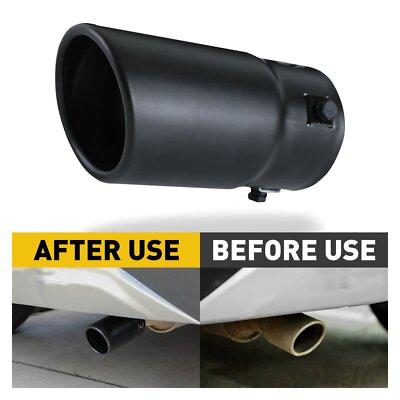#ad AUXITO Stainless Steel Auto Car Exhaust Pipe Tip Rear Tail Throat Muffler 2.75quot; $22.99