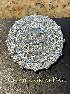 #ad Silver Pirate 🏴‍☠️ Coin 1 ounce .999 Caribbean Pieces of Eight oz Cast Handmade $49.81