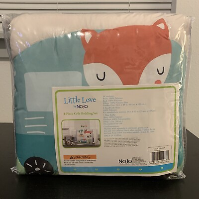 #ad Little Love by NoJo Farm Chic Little Lambs 3 Piece Crib Bedding Set Polyester $29.95
