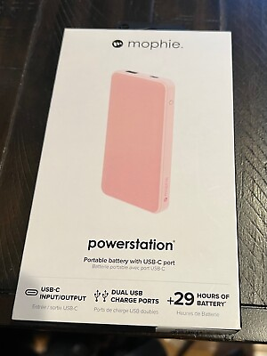 #ad Mophie Powerstation 8000mAh Portable Battery with USB C USB A Port NEW $15.99