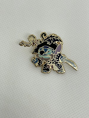 #ad Disney Pin Trading Stitch Pirate Captain With Monkey Sword Pin Barbosa $16.11