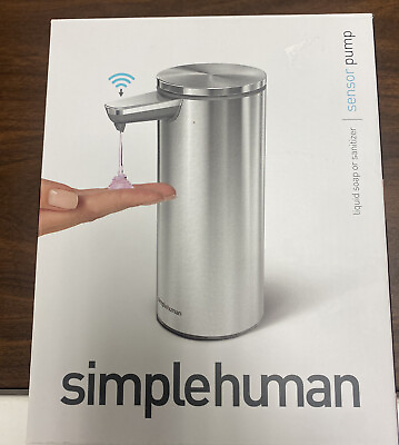 #ad simplehuman ST1043 Rechargeable Sensor Pump 9oz Stainless Steel $54.99