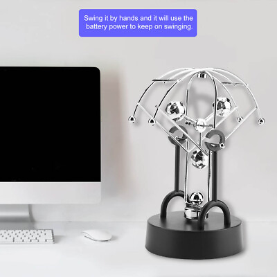 #ad Revolving Gadget Perpetual Motion Desk Office Decor Art Toy Physics Science LIF $15.94