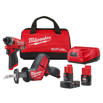 #ad Milwaukee M12 Fuel 2Pc Impact Kit With Hackzall $199.00