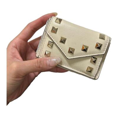 #ad valentino wallet white tri fold 28 $227.00