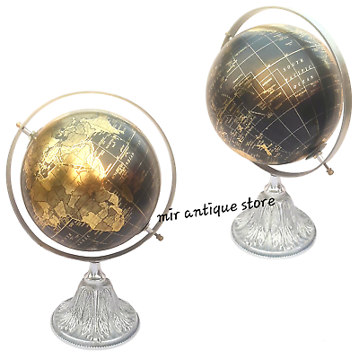 #ad Globe Table Top Nautical Globe Antique Globe Vintage Globe World Map Globe Decor $121.74