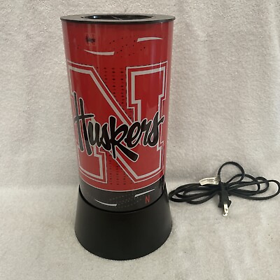 #ad Nebraska Cornhuskers Rotating Lamp 12.5 Inches Tall. #30 $49.95