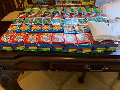 #ad Wholesale Lot of Unopened Baseball Cards in Sealed Packs Vintage 100 Card Lot $10.48