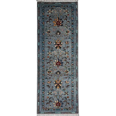 #ad Handmade 2#x27;10quot; x 9#x27;2quot; Sultani Tribal Oriental Afghan Wool Runner Rug $636.00