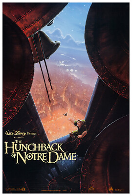 #ad The Hunchback of Notre Dame Disney Movie Poster 1996 US Release #2 $24.99