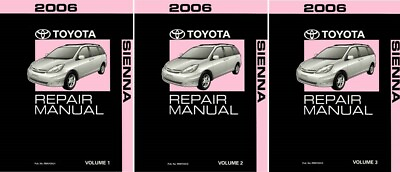 #ad 2006 Toyota Sienna Shop Service Repair Manual Complete Set $229.49