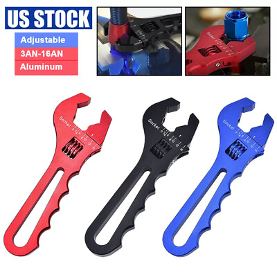 #ad #ad Adjustable Wrench 3AN 16AN Aluminum Spanner Tool For Hose End Fitting Hose Line $11.99