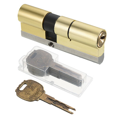 #ad 32.5 47.5 80mm Overall European Double Lock Cylinder with Keys $21.43