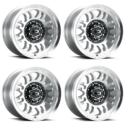 #ad Set 4 20quot; Vision 409 Inferno Milled Machine 6x5.5 Wheels 18mm For Chevy GMC Ram $1292.00