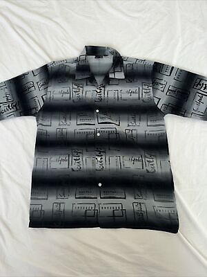 #ad Southpole Short Sleeve Button Front Shirt Mens Size Large $14.88