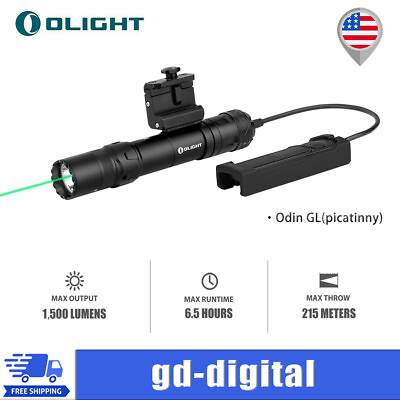 #ad Olight Odin GL Picatinny Rechargeable Tactical Light Green Laser Sight Rifle US $209.95