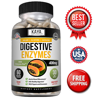 #ad Digestive Enzymes w Prebiotic amp; Probiotics Gas Constipation amp; Bloating Relief $10.79