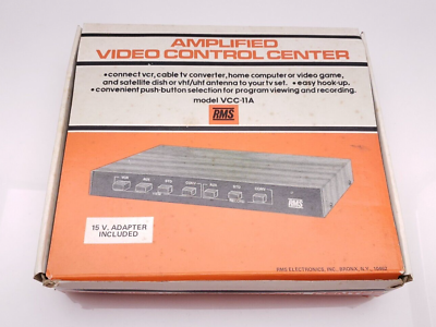#ad NEW Vintage RMS VCC 11A Amplified Video Control Center for VCR 1970#x27;s Wood Grain $11.99