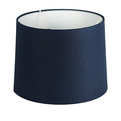 #ad Uno Fitter Navy Blue SMALL Lampshade 9quot;x10quot;x7.5quot; for Small Lamp $25.95