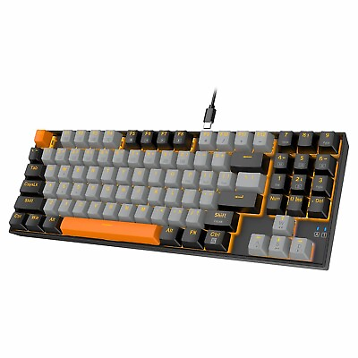 #ad E YOOSO 89 Keys Mechanical Keyboard Wired Compact LED Backlit Keyboard for PC $46.99