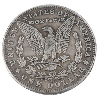 #ad 1Pc Rare Antique United States Morgan Silver Dollar Skeleton Cool $9.88