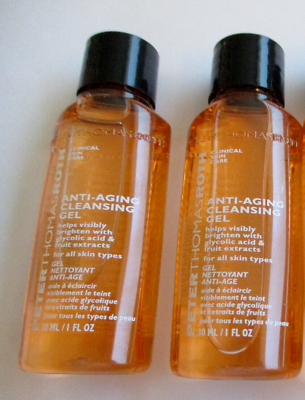 #ad NEW Peter Thomas Roth Anti Aging Cleansing Gel 30ml 1oz Travel Size LOT OF 2 $9.99